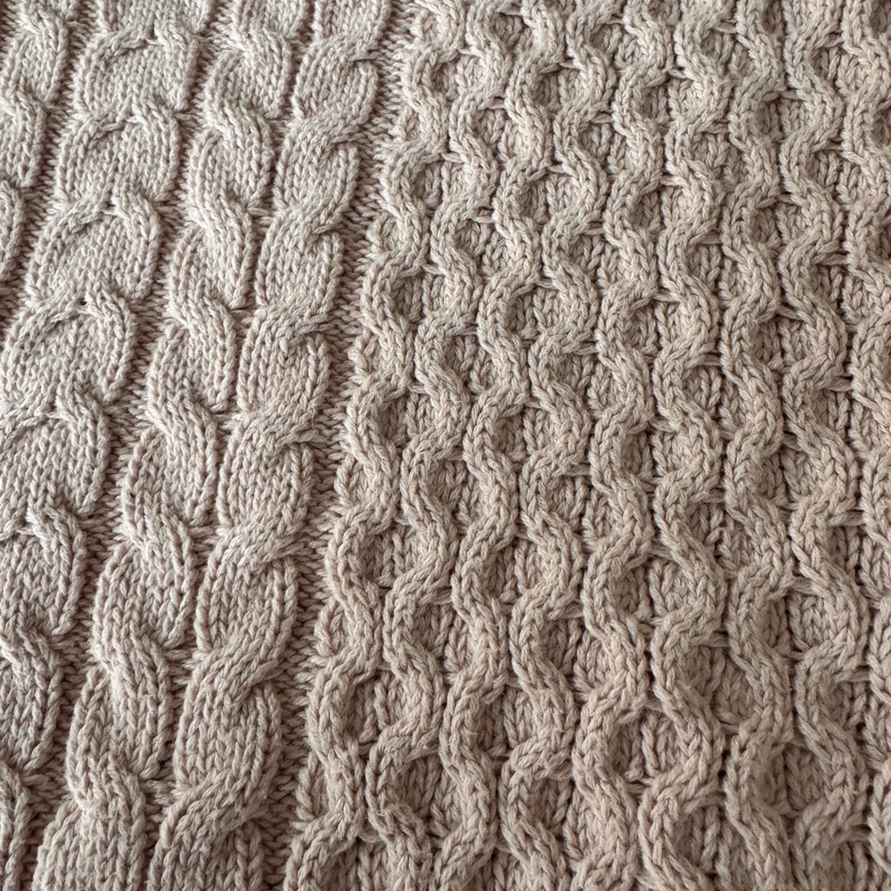 GAP 100% Cotton Light Pink Cable Knit Sweater Size M - Picture 14 of 14